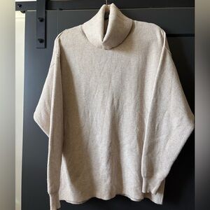 Free People Women’s Beige Turtleneck Sweater